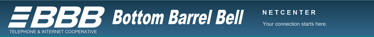 Bottom Barrel Bell NetCenter - Internet and Telephone - Your connection starts here.